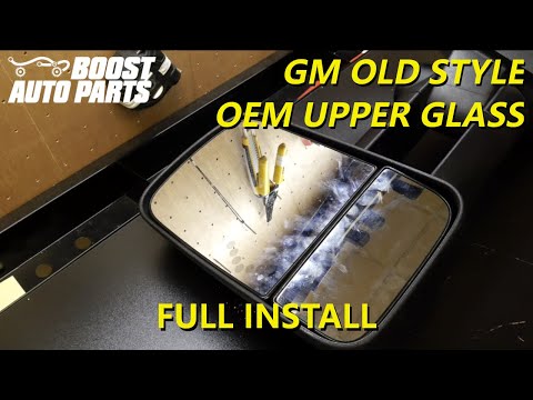 Remove or Replace OEM Older Style Tow Mirror Upper Glass - Silverado / Sierra GM (2003-2014)