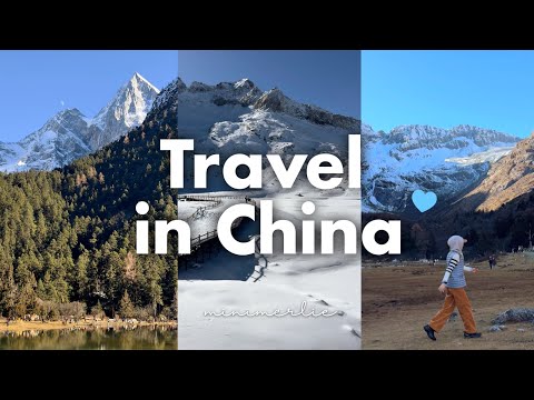 China Vlog ❄️ Stunning West Sichuan! Snowy Bipenggou & Dagu Glacier, Altitudes Up to 4,860m 