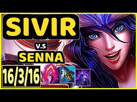 SIVIR vs SENNA - 16/3/16 KDA BOTTOM ADC GAMEPLAY - KR Ranked DIAMOND