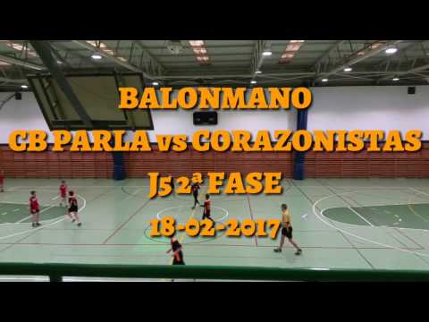 BALONMANO CB PARLA vs CORAZONISTAS  J5 2ª FASE 18-02-2017