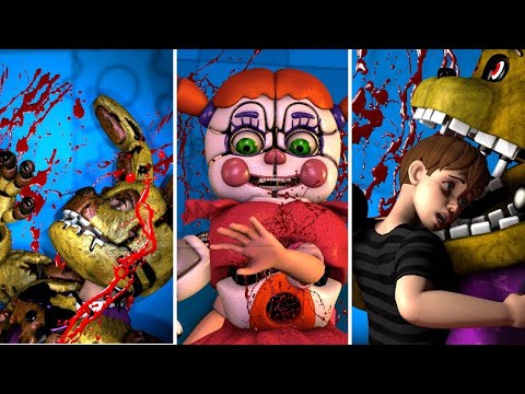 ALLE TODE IN DEN FNAF GAMES 😱
