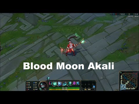 Blood Moon Akali SkinSpotlight - League of Legends