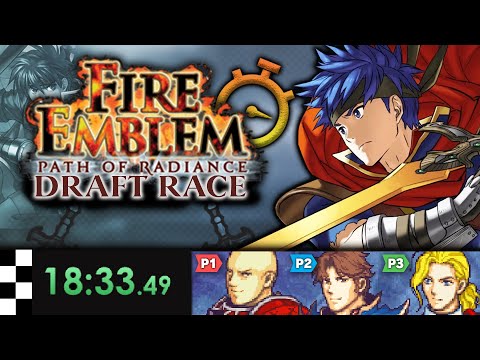 Fire Emblem Path of Radiance Maniac Mode Draft Race /w @Donlot_ & @PH_777