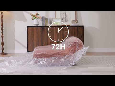 Video Alba - Chauffeuse lounge compress&eacute;e en tissu