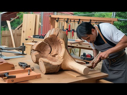 AMAZING! A Truly Unique Woodworking Idea with a Creative Design That Will Leave You Mesmerized