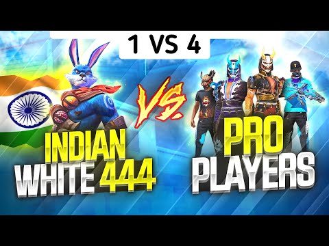 SMOOTH444 Vs Pro players || Free Fire 1 Vs 4 Insane Clash Squad Battle - Garena Free Fire