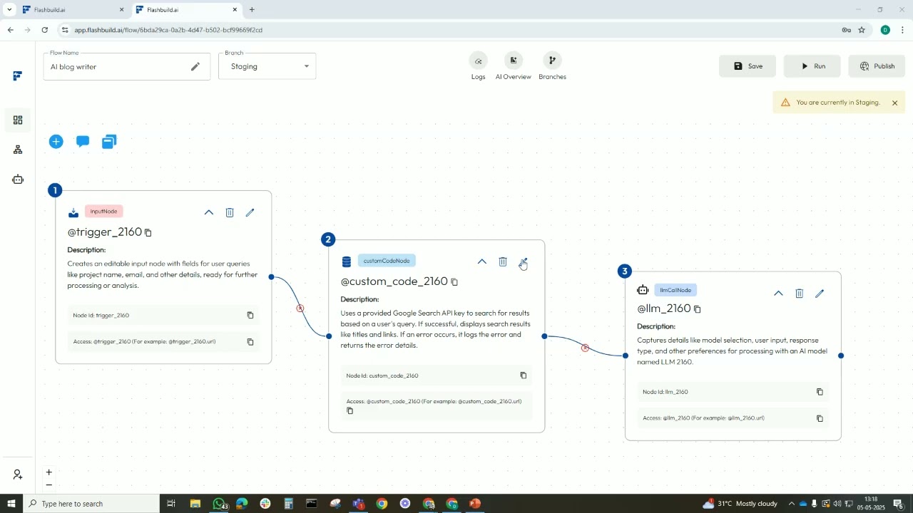 AI Powered Blog Generator with FlashBuild