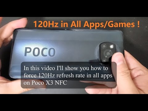 Xiaomi Poco X3 K30 Refresh Rate Fix/Unlock | How to Force 120Hz on All Apps/Games