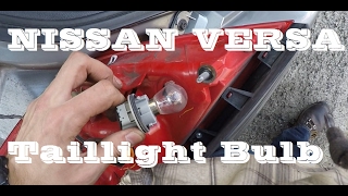 How to remove Taillights and Bulbs Nissan Versa