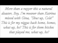 J. Cole - Rise and Shine Lyrics on Screen 