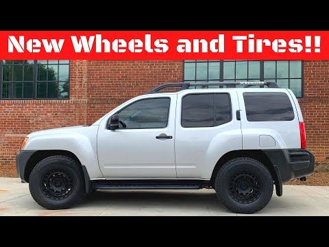 I installed new wheels and tires on my 2007 Nissan Xterra!! Black Rhino Chamber!!