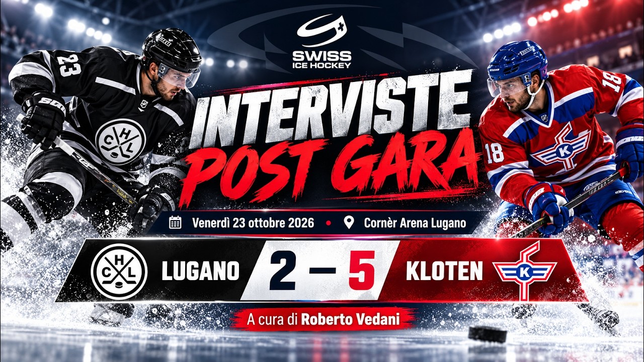 HC Lugano – EHC Kloten 2-5 | Interviste postgara | National League | 23.10.2026 #hclugano #ehckloten