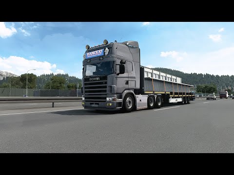 Euro Truck Simulator 2 | ETS2 1.47 | Scania V8 R4 series | Verona (I) to Stuttgart (D)