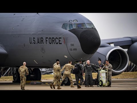 The midair refueling pilots that keep U.S. military operations going around the world