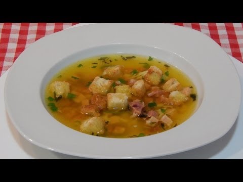 Receta fácil de sopa de jamón