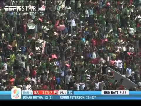 Bangladesh vs South Africa wickets 2011 Cricket World Cup