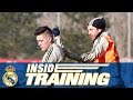 Real Madrid training session ahead of Sevilla