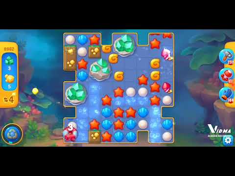 Fishdom. 8962 level no boosters and diamonds. 14 moves