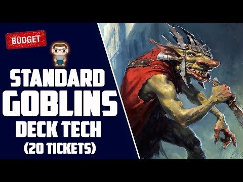 MONO RED GOBLINS ( BUDGET) Deck Tech - M19 Standard (MTG) Video