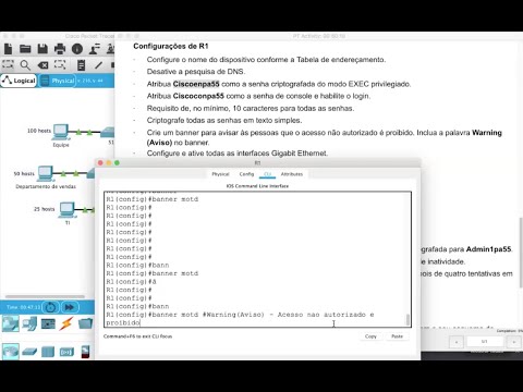 CCNA1v6 - Resolução do Packet Tracer 11.5.1.2