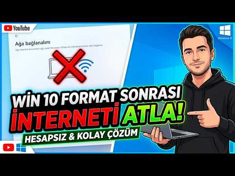 Windows 10 Format Sonrası İnternet İstiyor! (İnternetsiz Kurulum & Hesapsız Geçme) [2026]