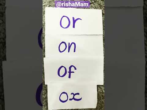Two letter words with ‘o’ #onlinepreschool