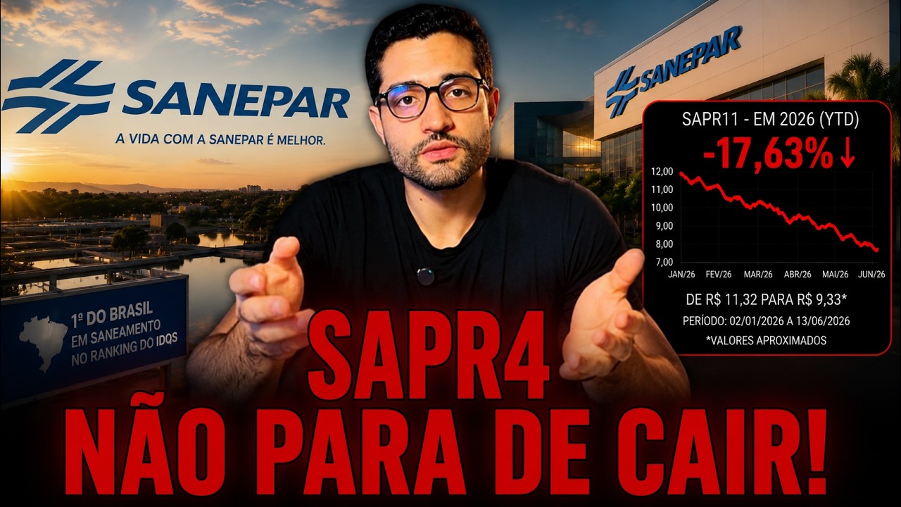 SANEPAR EM QUEDA É CILADA OU OPORTUNIDADE? SAPR4 É PARA DIVIDENDO MESMO?
