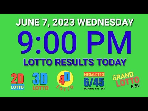 9pm Lotto Result Today PCSO June 7, 2023 Wednesday ez2 swertres 2d 3d 4d 6/45 6/55