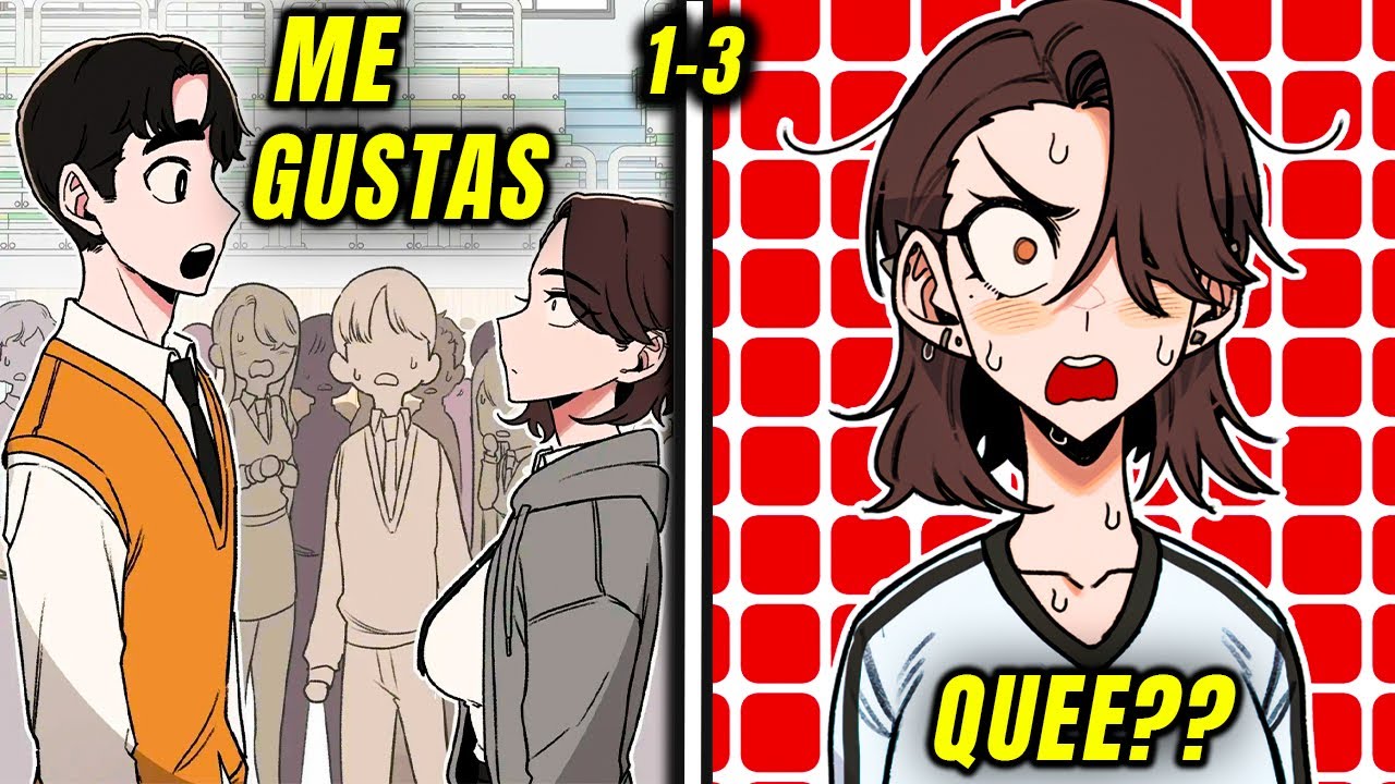 ♥️ ME LE CONFESÉ A MI NUEVA COMPAÑERA DE CLASES CON UNA MIRADA ATERRADORA 🥵 | Manwha Resumen (1-3)