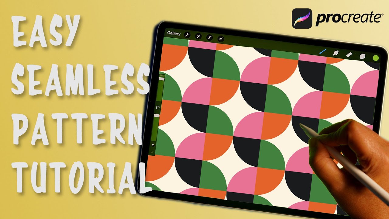 How To Make This Retro Seamless Pattern in Procreate: Step-by-Step Tutorial