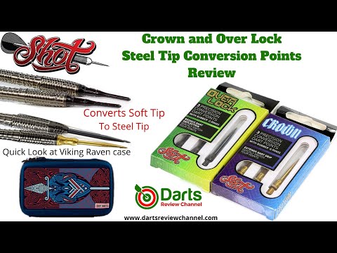 Shot Darts Crown And Over Lock Steel Tip Coversion Points Review