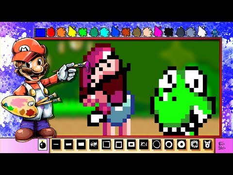 Diagonal Mario Paint?! - Mario Paint Creations
