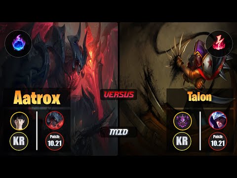 Doinb AATROX (Mid) [Arcane Comet] VS TALON - Master KR Patch 10.21