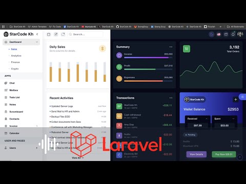 Laravel Admin Template Pro – Modern Bootstrap 5 Dashboard UI