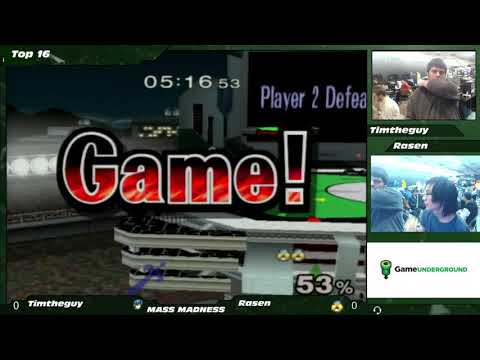 Mass Madness 24 SSBM - TimTheGuy (Marth, Falco) vs. Rasen (Sheik) - Melee WR1