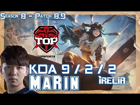 TOP MaRin IRELIA vs QUINN Top - Patch 8.9 KR Ranked