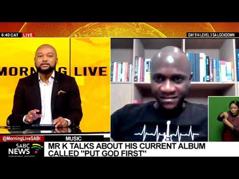 Gospel artist and engineer Khulekani "Mr K" Nxumalo on his debut album titled "Put God First"