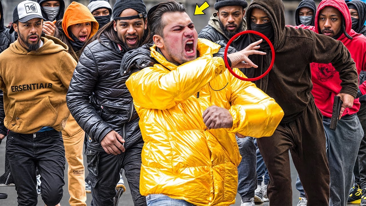 Throwing FAKE GANG SIGNS on Thugs in the Hood GONE WRONG! (EAST SIDE, NY)