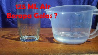 How Many Glasses is 125 ML of Water Measuring 125 Milliliters of Water in a Standard Kitchen Glass