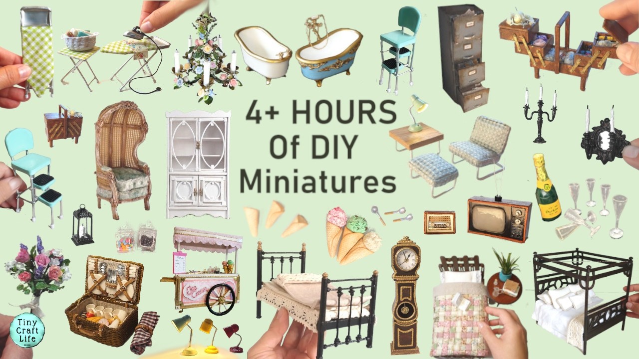 NEW 4+ Hours Of Satisfying DIY MINIATURES #MiniatureCompilation #MiniatureTutorials