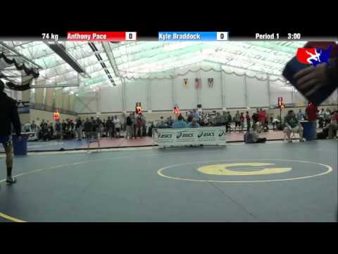 Anthony Pace vs. Kyle Braddock at 2013 ASICS University Nationals - FS