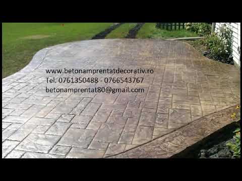 Beton Amprentat Fundătura Răchitoasa -  Bacău  Tel.0761350488 -0766543767