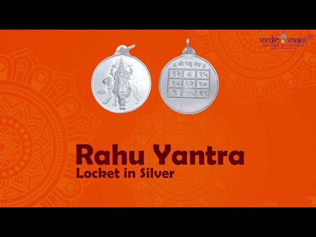 Rahu Yantra Locket in Silver video