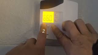 How to override a Hotel Honeywell thermostat hack
