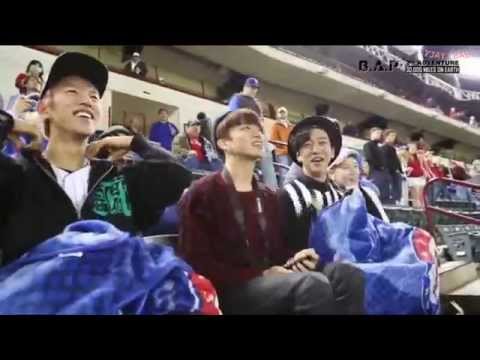 B.A.P 2ND ADVENTURE 30000 MILES ON EARTH Watch a baseball game