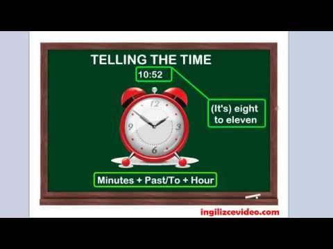 İngilizce Dersi 5 - İngilizce'de Saatler