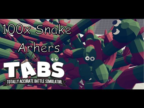 100x Snake Archer Vs 10x Every Unit TABS Totally Accurate Battle Simulator