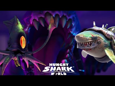 Veterans Shark vs Squid 🦑 Boss Battle! - Hungry Shark World