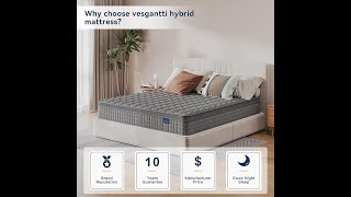 Honest Review: Vesgantti 12" Hybrid Mattress – Pros & Cons!