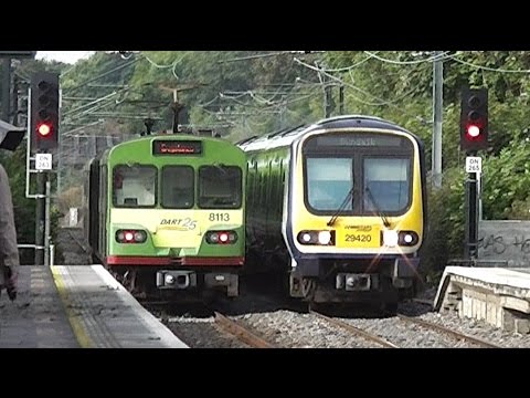 IE 29000 DMU and 8100 Class Dart Trains - Raheny Station, Dublin